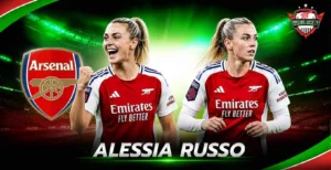Alessia Russo กองหน้าหมายเลข 9 ทีมชาติอังกฤษของอาร์เซนอลหญิง