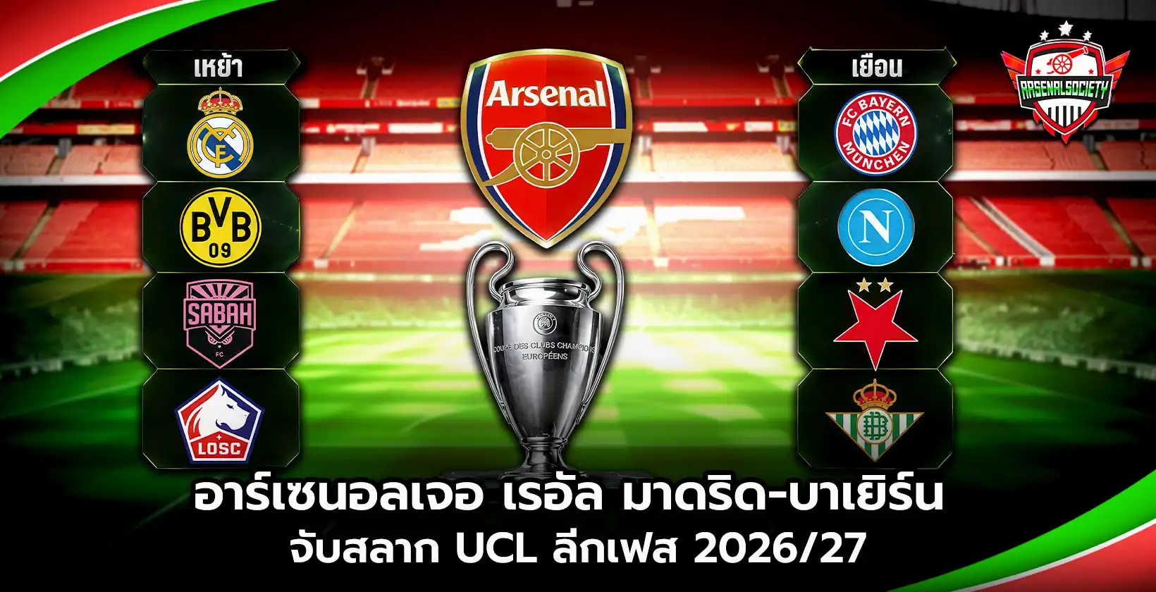 อาร์เซนอล UCL ลีกเฟส